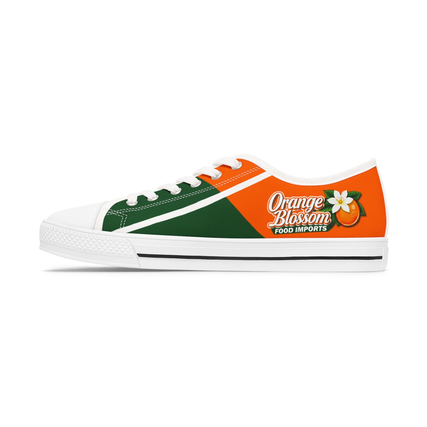 Orange Blossom Personalized Casual Canvas Shoes for Women