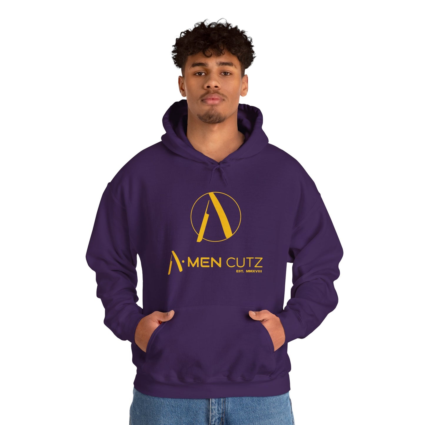 A Men Cutz Unisex Heavy Blend™ Hooded Sweatshirt