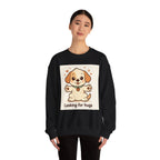Looking for Hugs Sweatshirt — Cute Puppy Graphic Crewneck