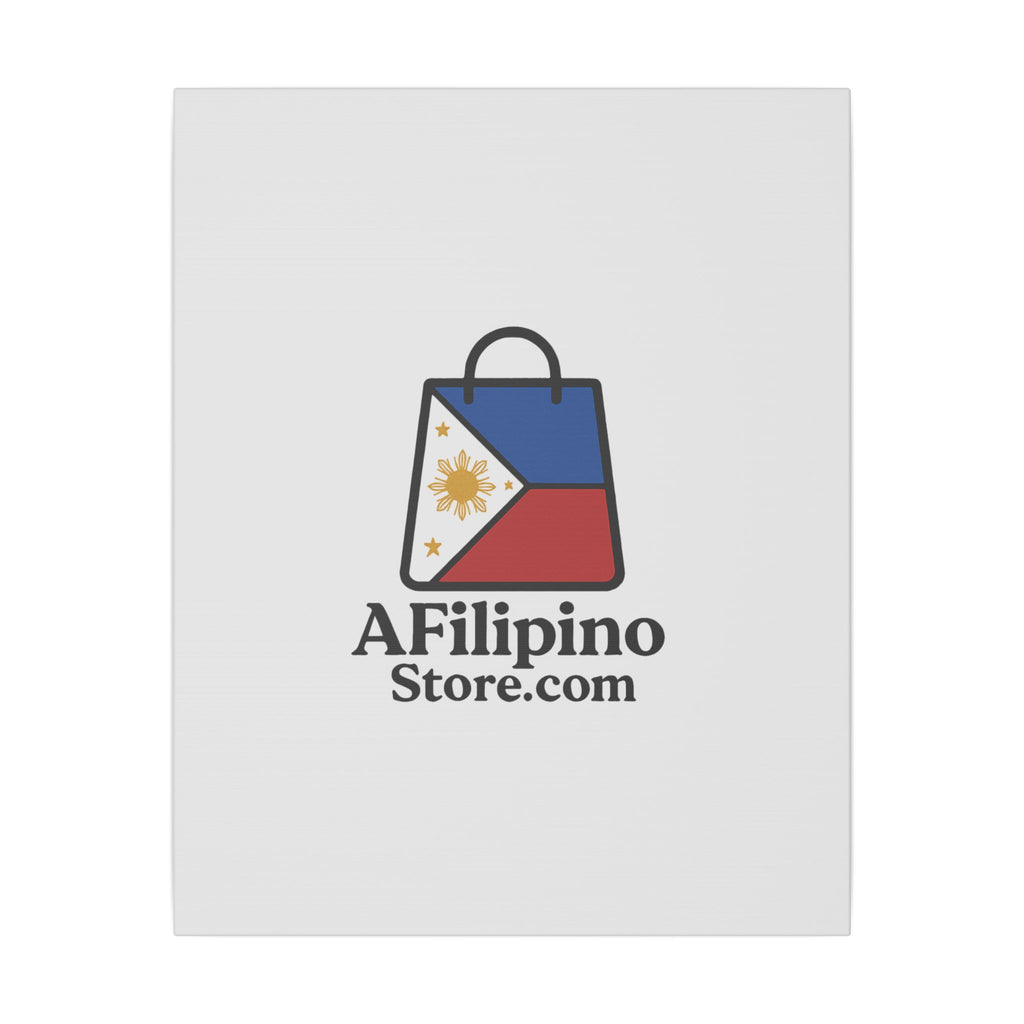 Filipino Flag Tote Logo Canvas Print — AFilipinoStore.com Matte Stretched Wall Art