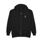 Eagle Crest Zip Hoodie — Crowned Heraldic Eagle Full-Zip Sweatshirt