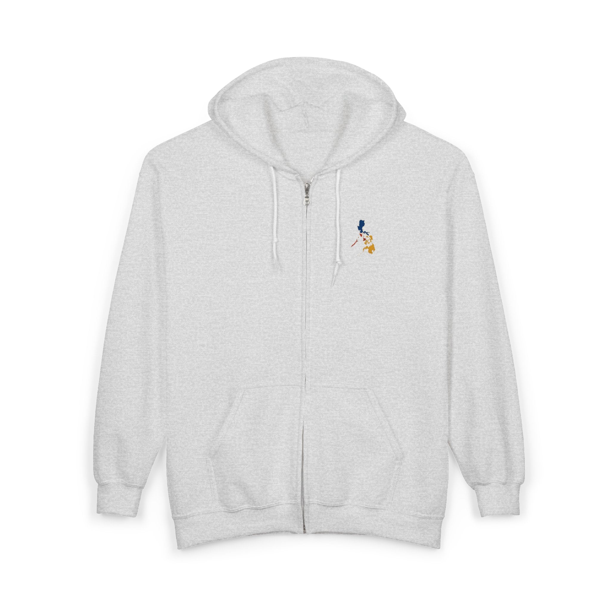 Eagle Crest Zip Hoodie — Crowned Heraldic Eagle Full-Zip Sweatshirt