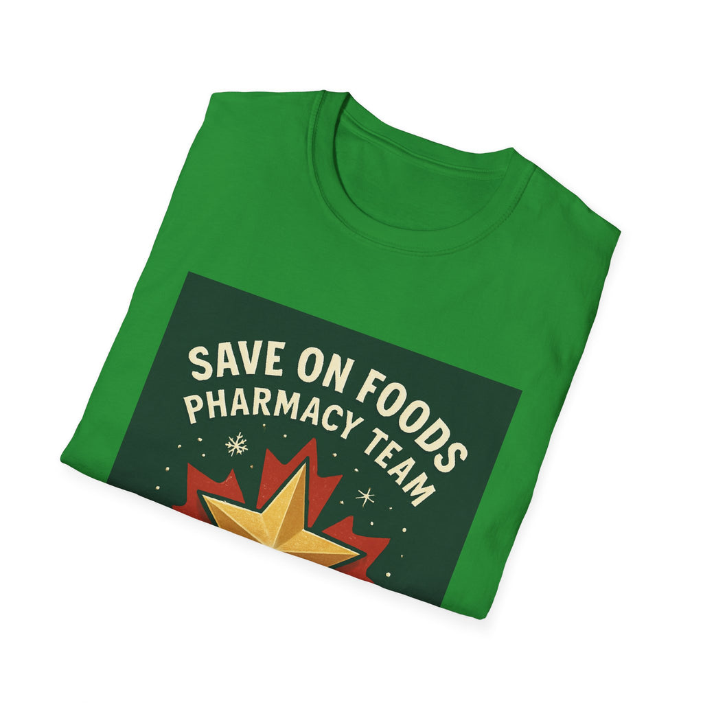 Christmas 2025 Pharmacy Team T-Shirt — "Save On Foods" Holiday Staff Tee