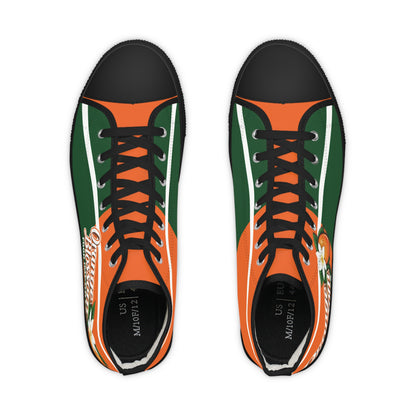 Orange Blossom Men's Personalized High Top Sneakers