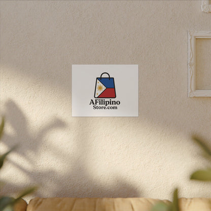 Filipino Flag Tote Logo Canvas Print — AFilipinoStore.com Matte Stretched Wall Art