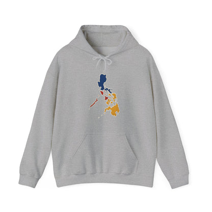Philippines Map & Heraldic Eagle Hoodie — Filipino Pride Pullover