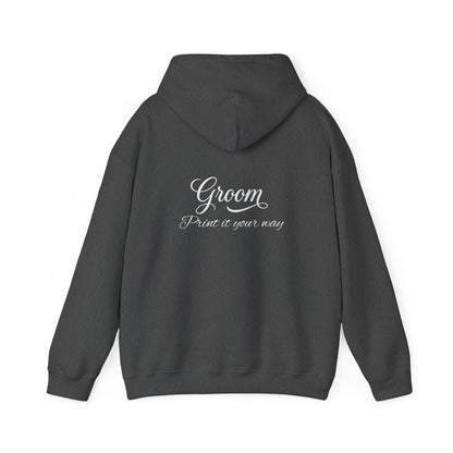 Copy of  "Bride" White Script Hoodie — Bridal Wedding Party Pullover