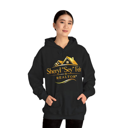 Realtor Logo Hoodie — "Sheryl 'Sey' Fehr" Branded Real Estate Pullover