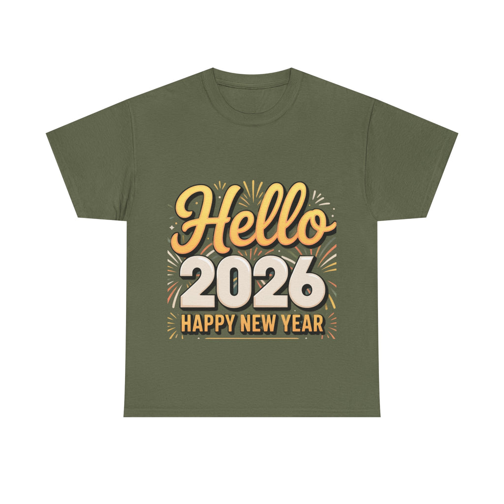 Copy of New Year Celebration Tee - Hello 2026 Happy New Year Design