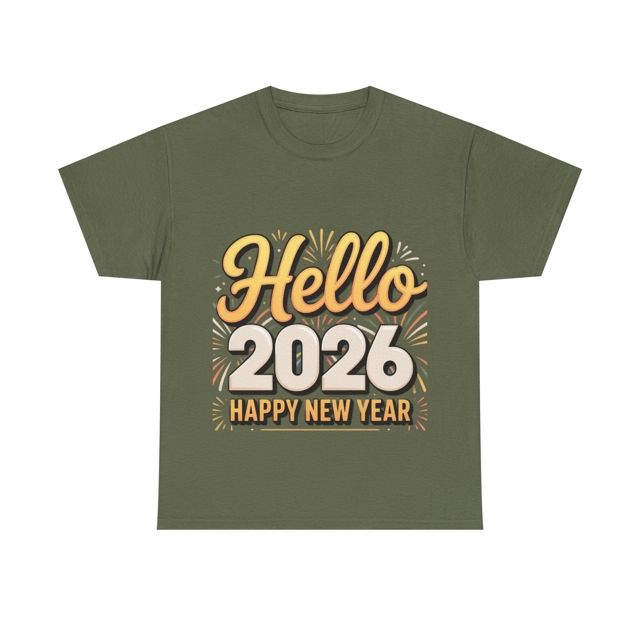 Copy of New Year Celebration Tee - Hello 2026 Happy New Year Design
