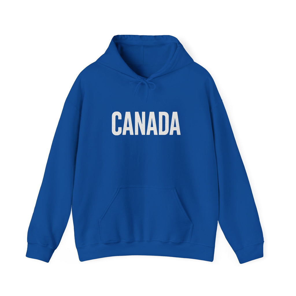 Canada Flag Hoodie – Vintage Canada Text & Maple Leaf Pullover