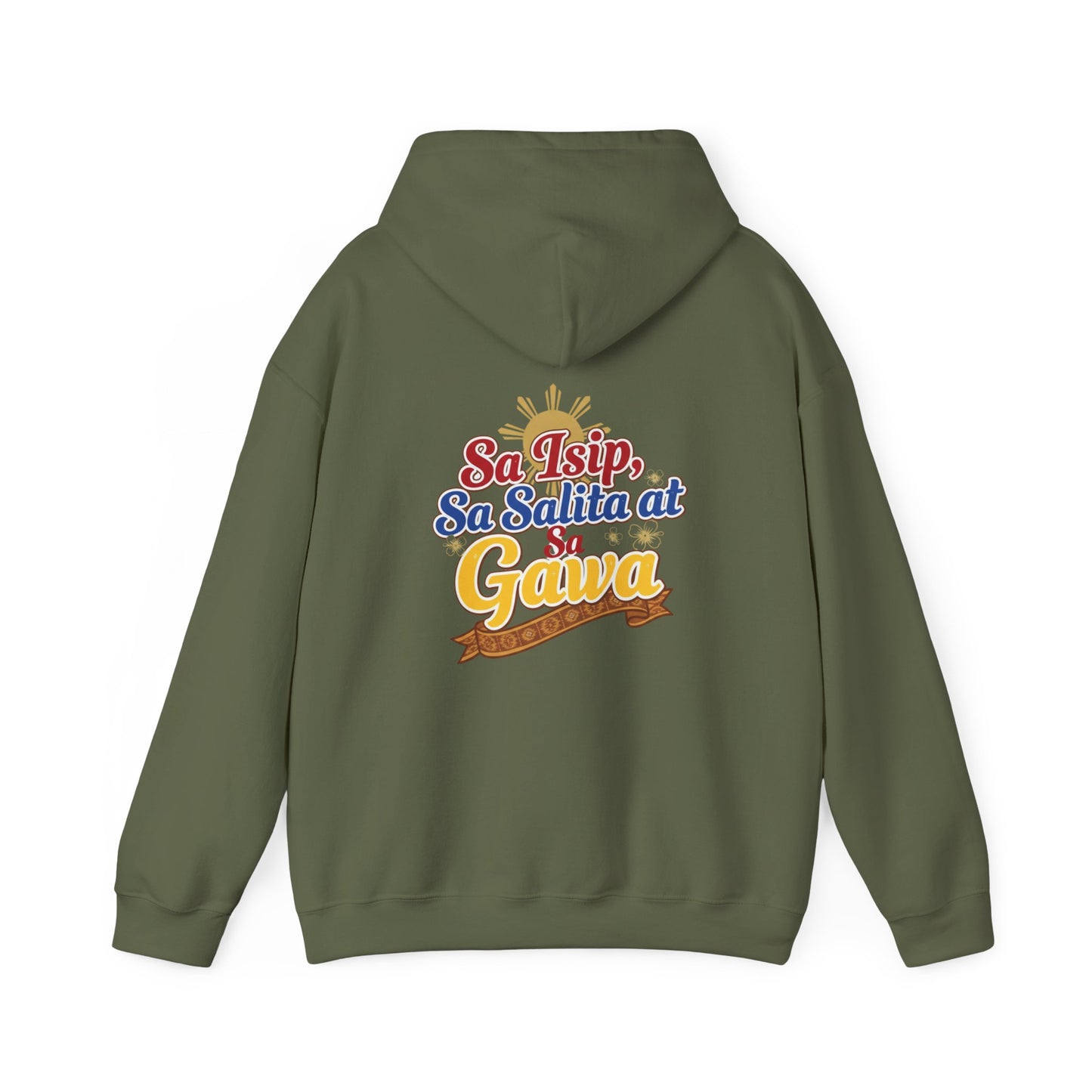 Pinay sa Isip sa Salita at sa Gawa — Filipino Pride Pullover Hoodie