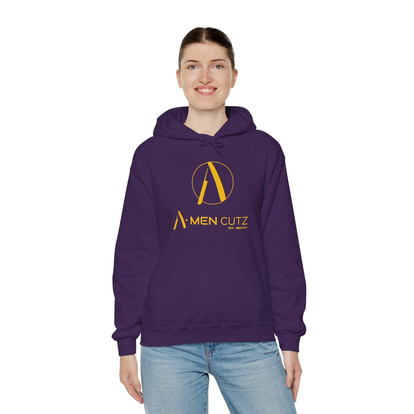 A Men Cutz Unisex Heavy Blend™ Hooded Sweatshirt