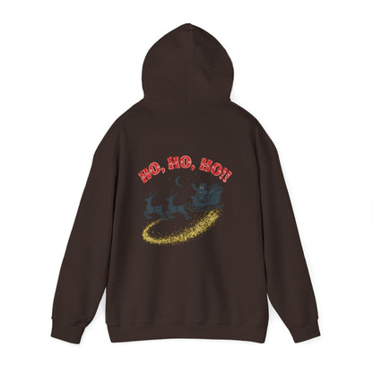 Christmas Hoodie - 'Merry Christmas to Everyone' Front & 'HO, HO, HO!!' Back Holiday Sweatshirt