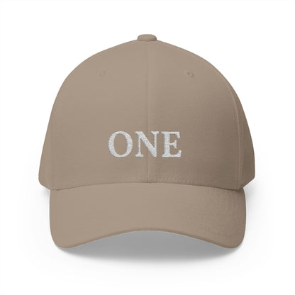 ONE Embroidered Cap — Structured Closed-Back Baseball Hat