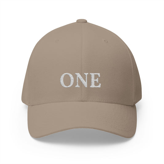 ONE Embroidered Cap — Structured Closed-Back Baseball Hat