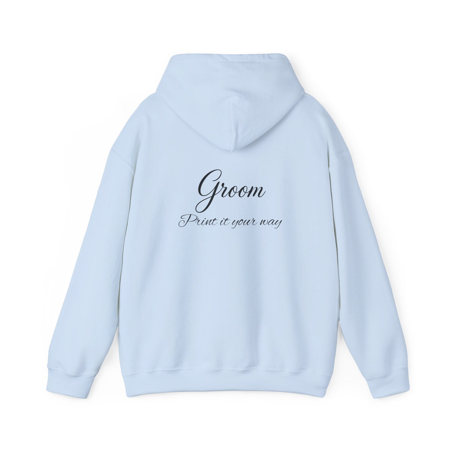 "Groom" Script Hoodie — Bridal Wedding Party Pullover
