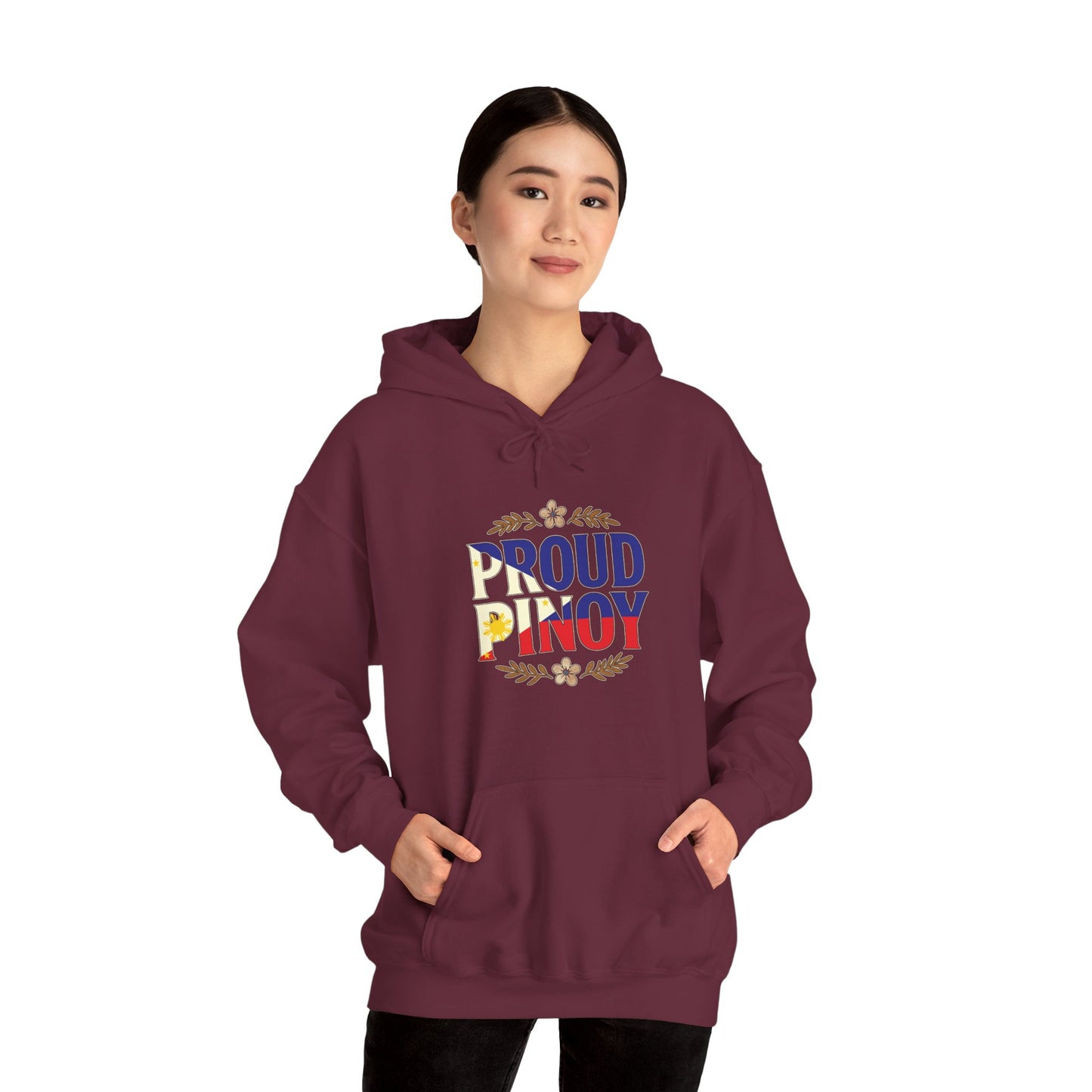 Proud Pinoy  Sa Isip Sa Salita at Sa Gawa Hoodie — Filipino Heritage Pullover
