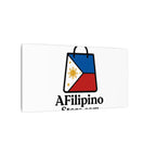 Filipino Flag Tote Logo Canvas Print — AFilipinoStore.com Matte Stretched Wall Art