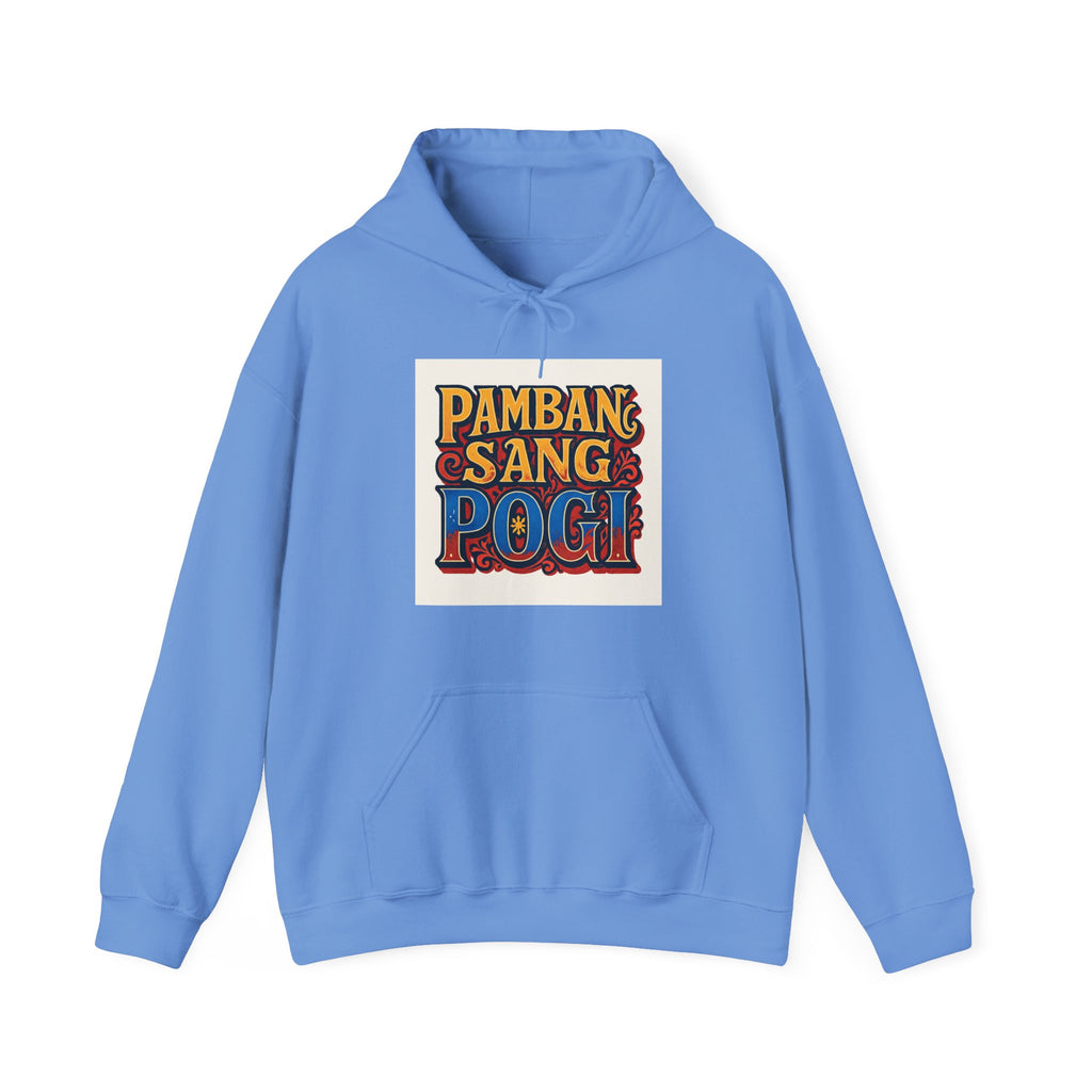 Filipino Pride Hoodie — "Pambansang Pogi" Retro Lettering Pullover