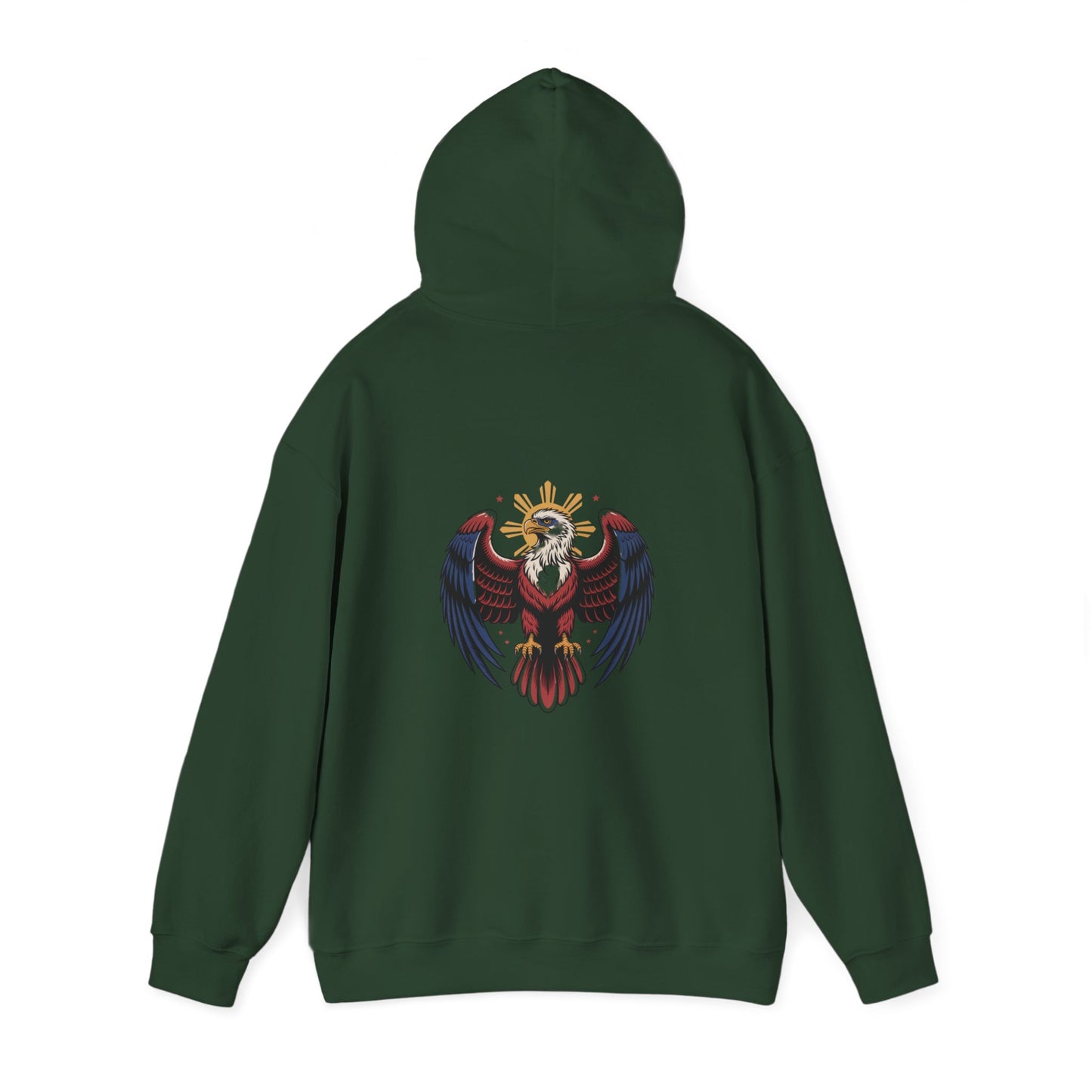 Philippines Map & Heraldic Eagle Hoodie — Filipino Pride Pullover