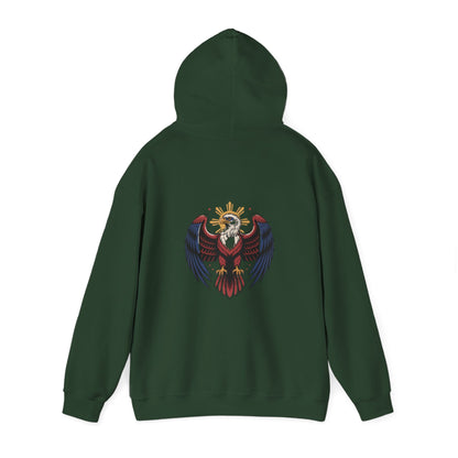 Philippines Map & Heraldic Eagle Hoodie — Filipino Pride Pullover