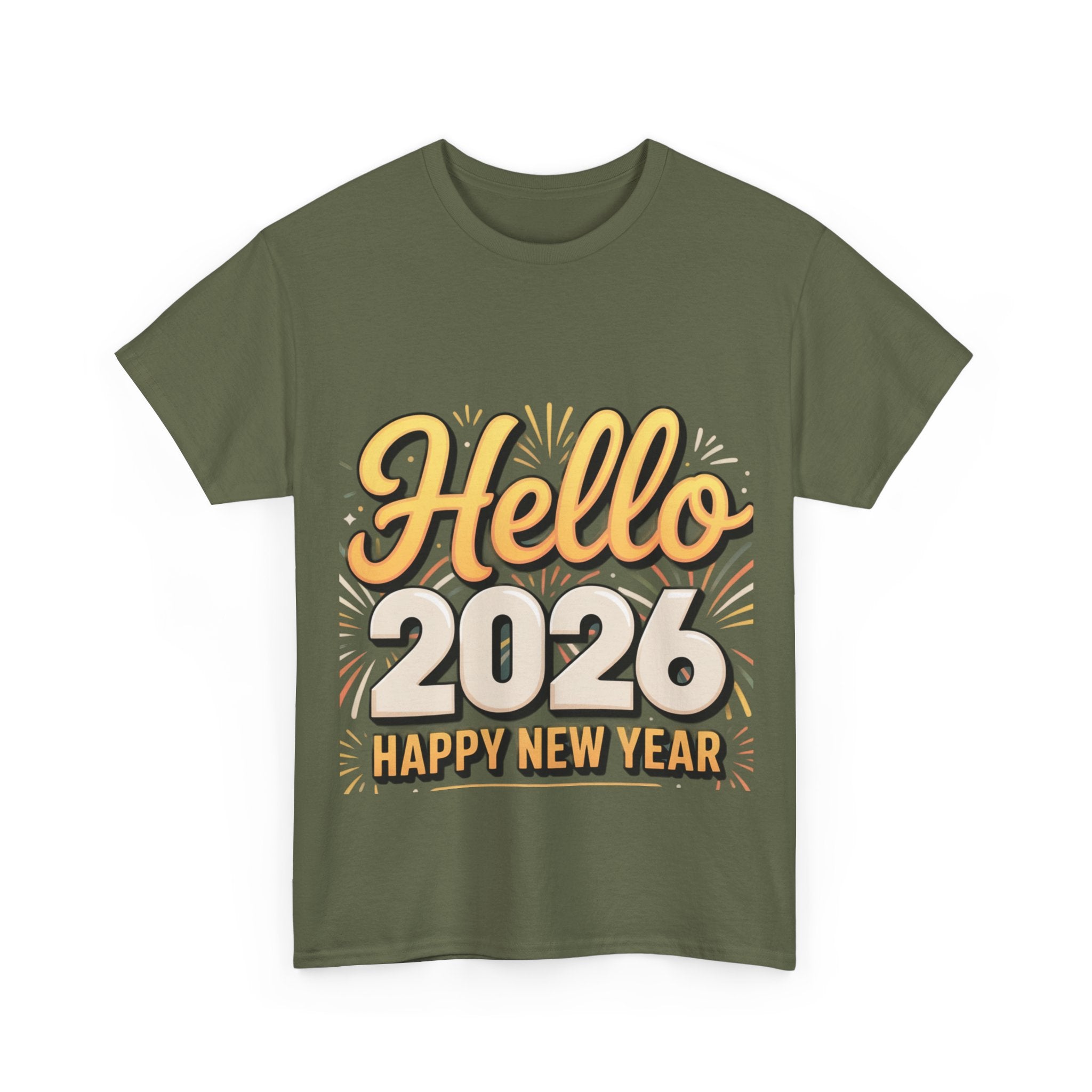 Copy of New Year Celebration Tee - Hello 2026 Happy New Year Design