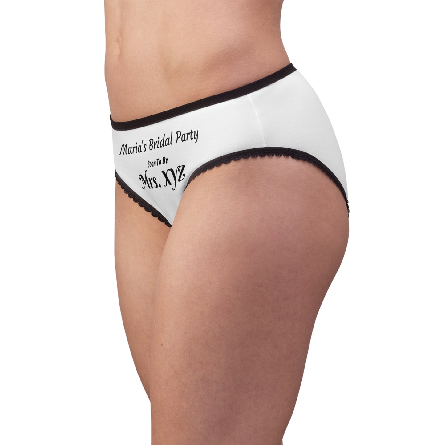 Personalizable Bridal Party 'Soon To Be Mrs. XYZ' Women's Briefs