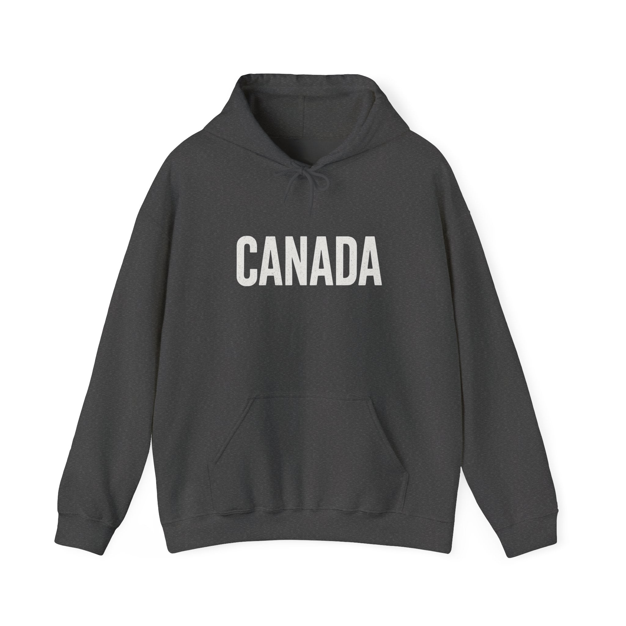 Canada Flag Hoodie – Vintage Canada Text & Maple Leaf Pullover