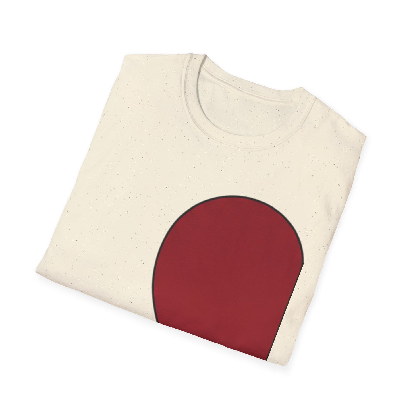 Half Heart Graphic T‑Shirt — Minimal Red Heart Tee