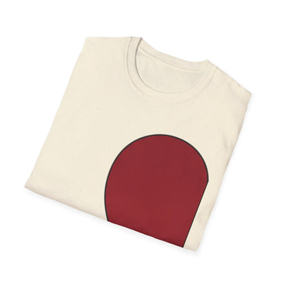Half Heart Graphic T‑Shirt — Minimal Red Heart Tee
