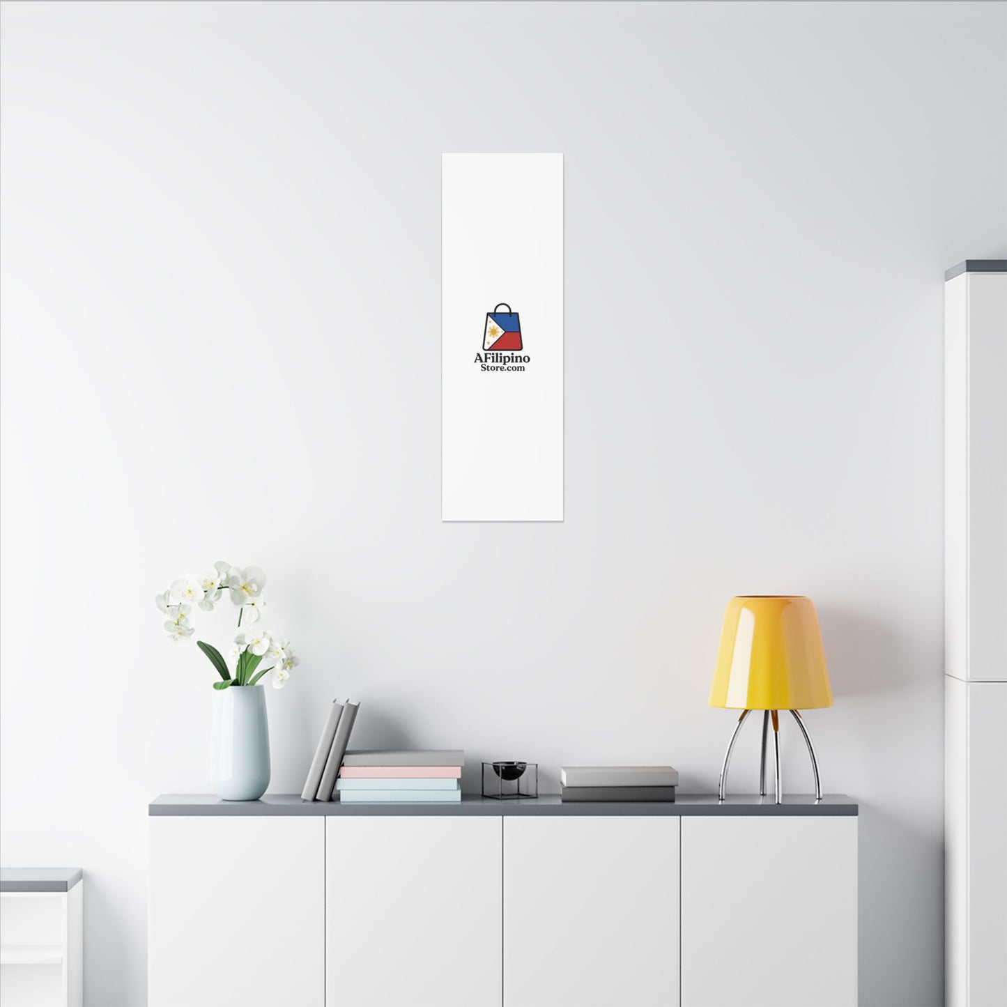 Filipino Flag Tote Logo Canvas Print — AFilipinoStore.com Matte Stretched Wall Art