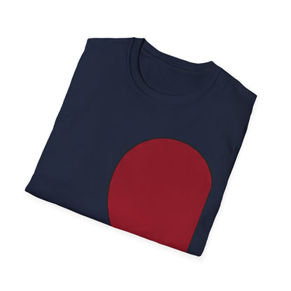 Half Heart Graphic T‑Shirt — Minimal Red Heart Tee