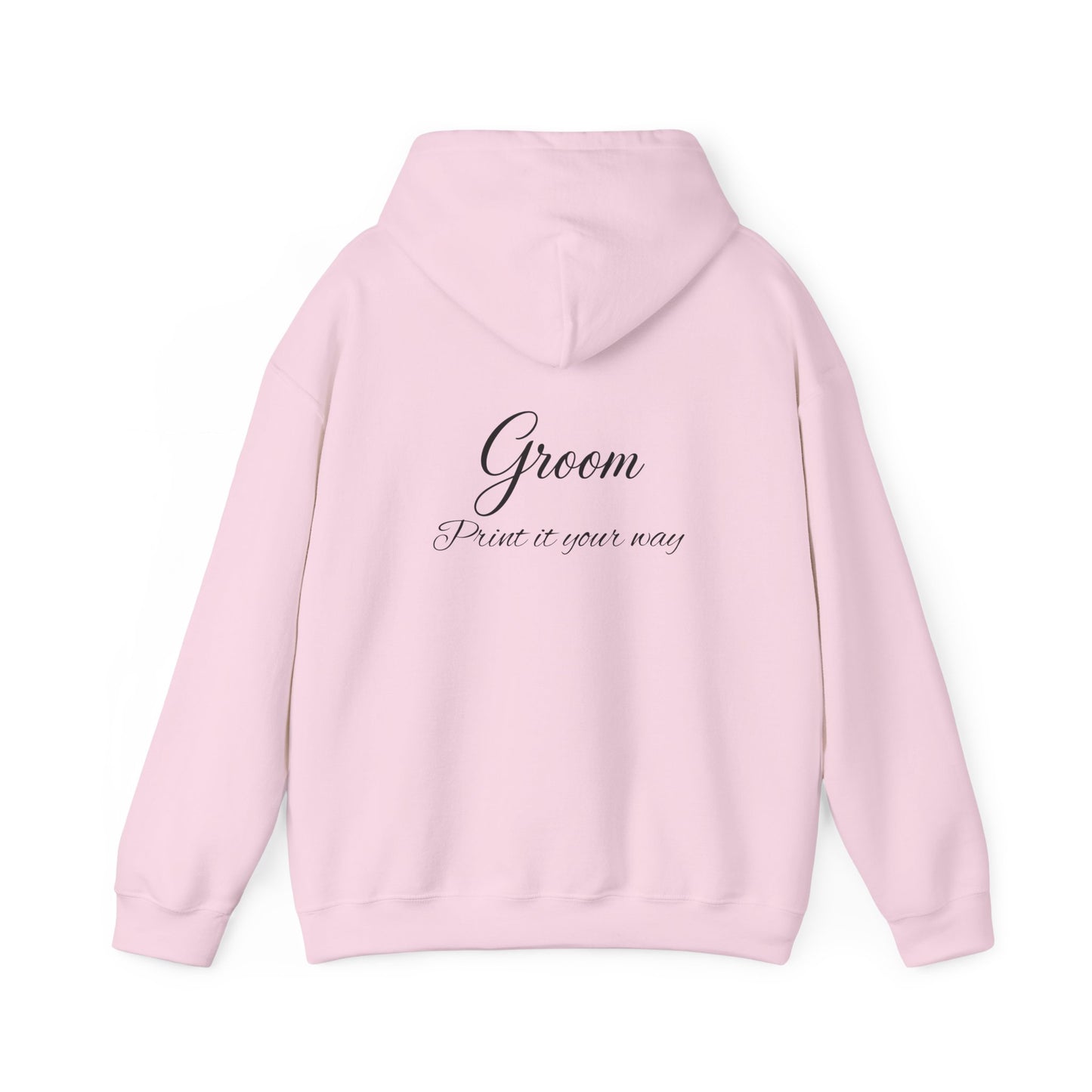 "Groom" Script Hoodie — Bridal Wedding Party Pullover