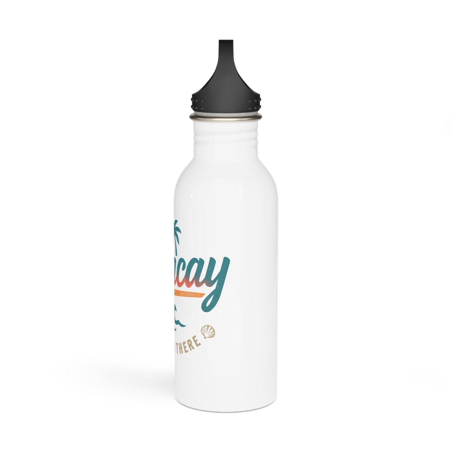 Boracay Stainless Steel Water Bottle – Beach Travel Bottle with Palm Tree Design