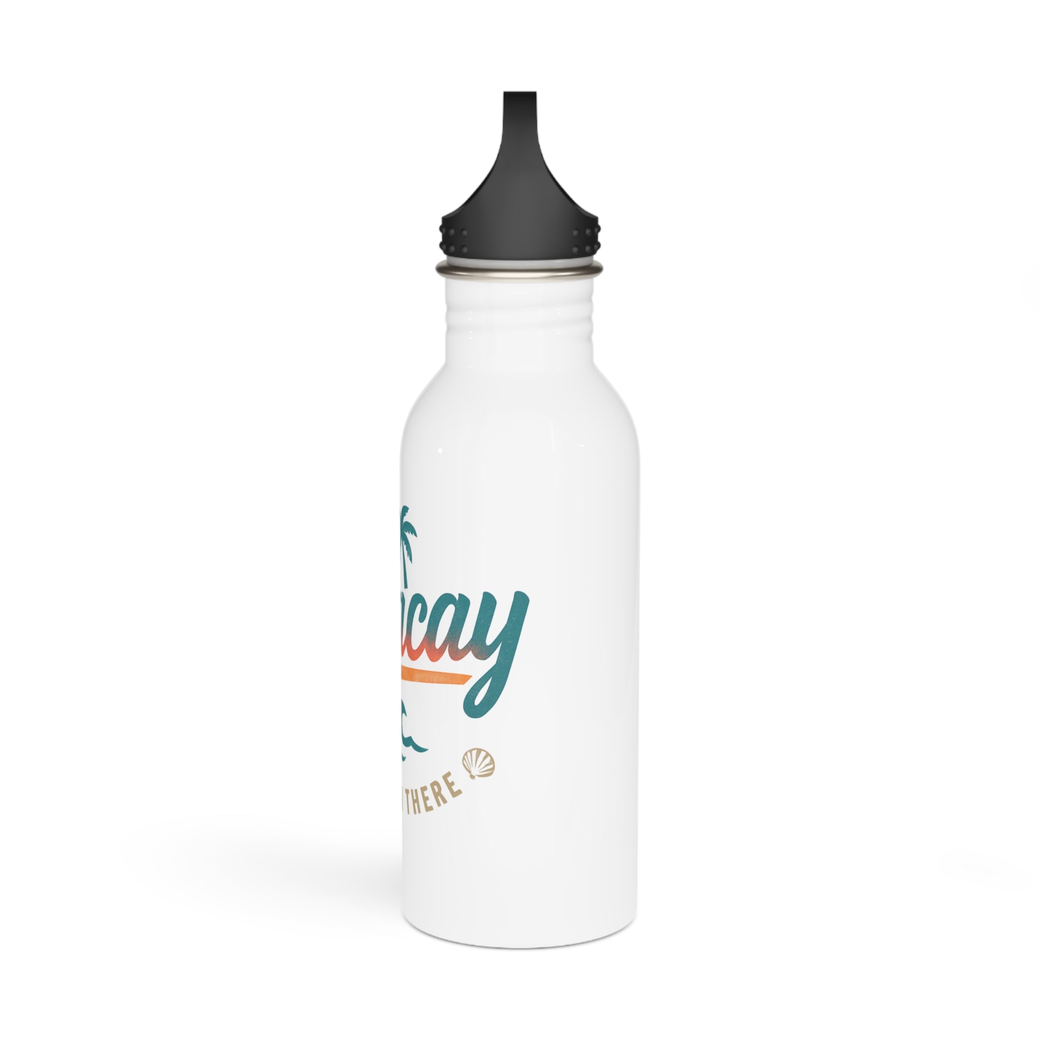 Boracay Stainless Steel Water Bottle – Beach Travel Bottle with Palm Tree Design