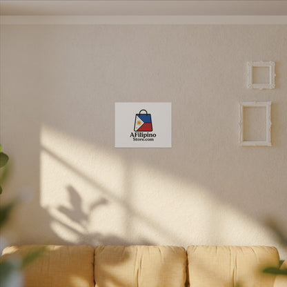 Filipino Flag Tote Logo Canvas Print — AFilipinoStore.com Matte Stretched Wall Art