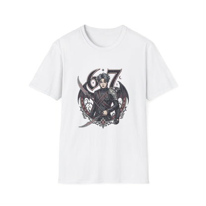 Gothic Demon Hunter T-Shirt — Knight with Wings Illustration