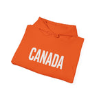 Canada Flag Hoodie – Vintage Canada Text & Maple Leaf Pullover