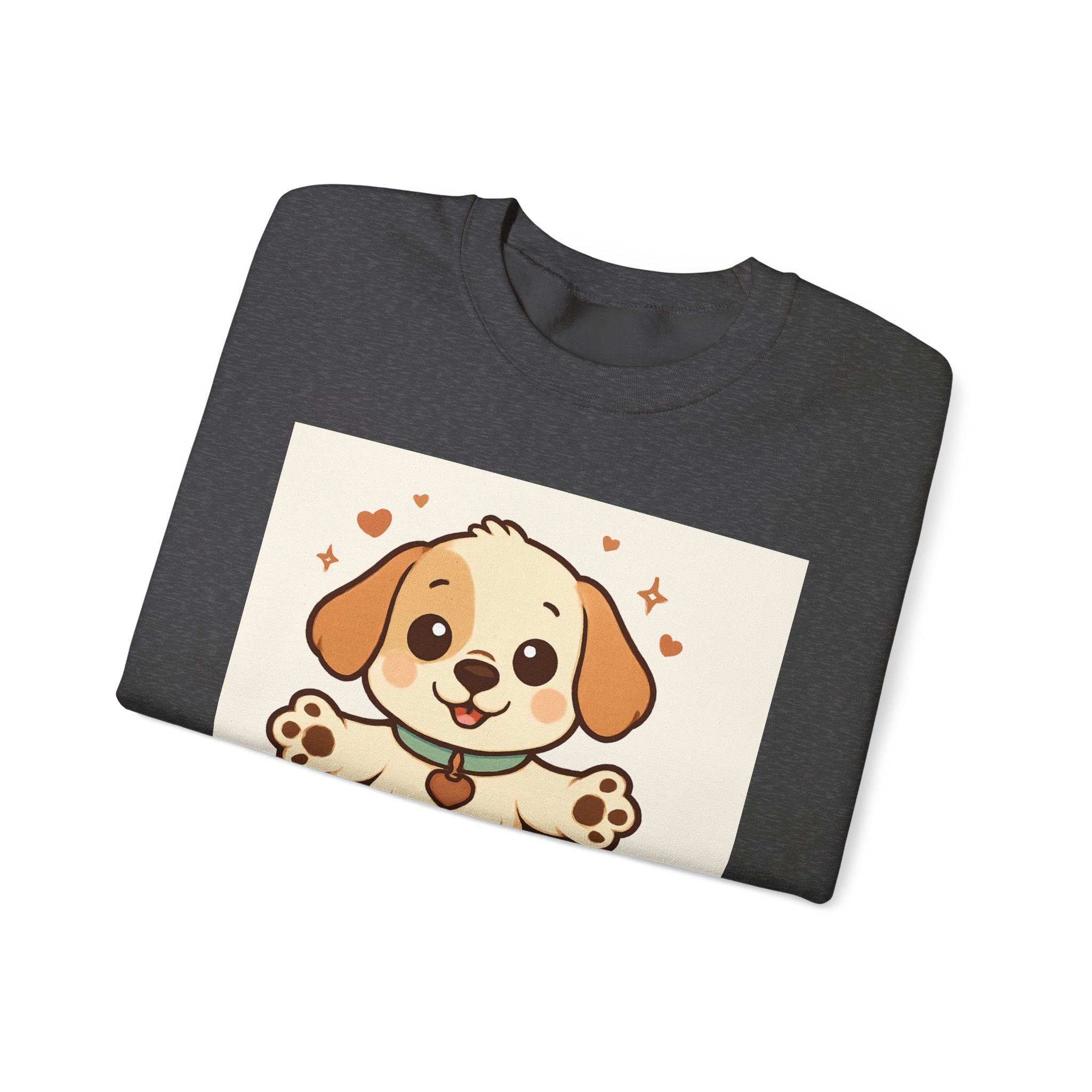 Looking for Hugs Sweatshirt — Cute Puppy Graphic Crewneck