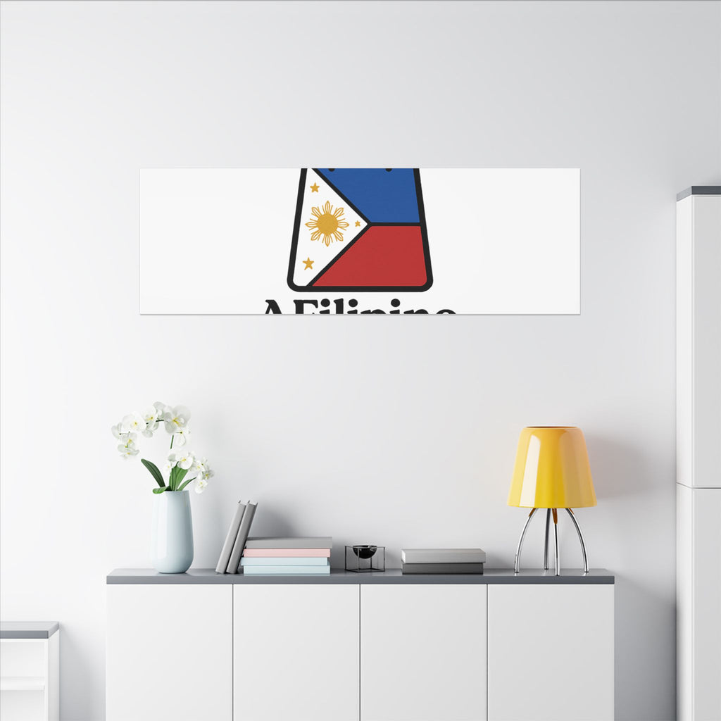 Filipino Flag Tote Logo Canvas Print — AFilipinoStore.com Matte Stretched Wall Art