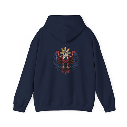 Philippines Map & Heraldic Eagle Hoodie — Filipino Pride Pullover