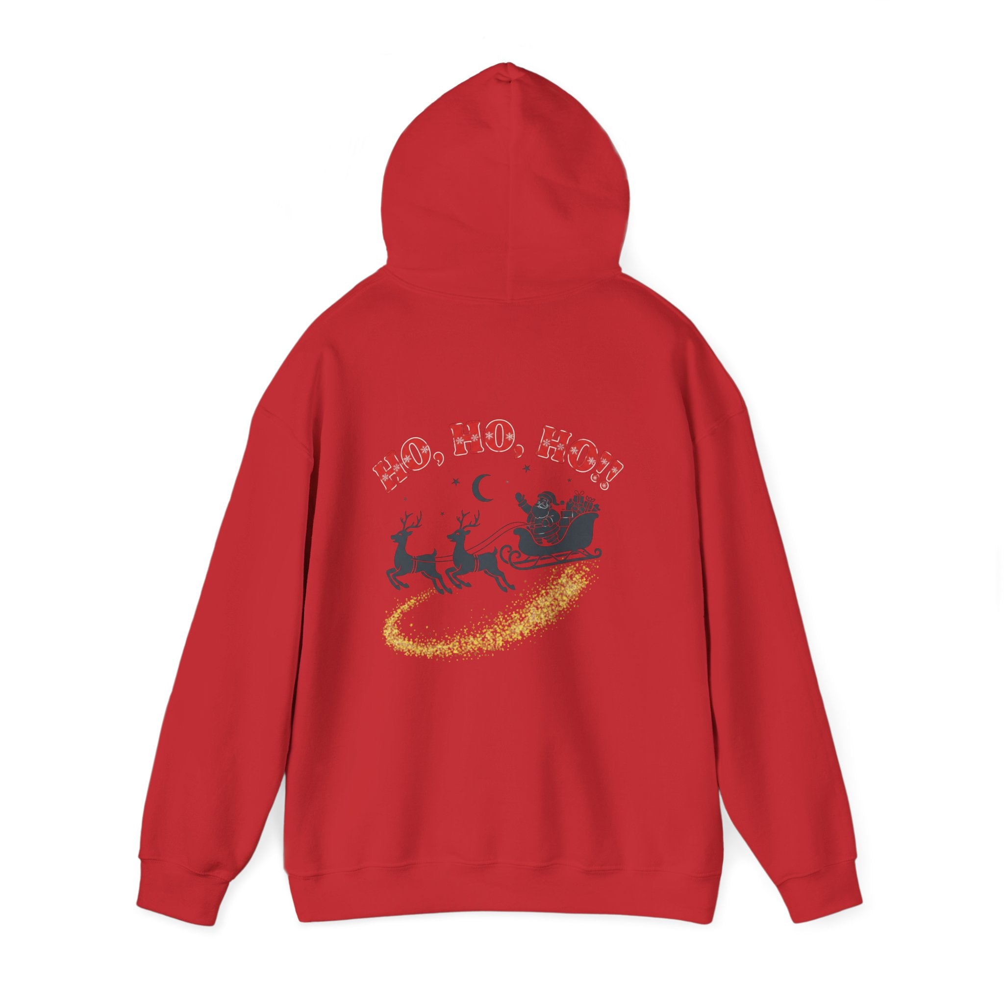 Christmas Hoodie - 'Merry Christmas to Everyone' Front & 'HO, HO, HO!!' Back Holiday Sweatshirt