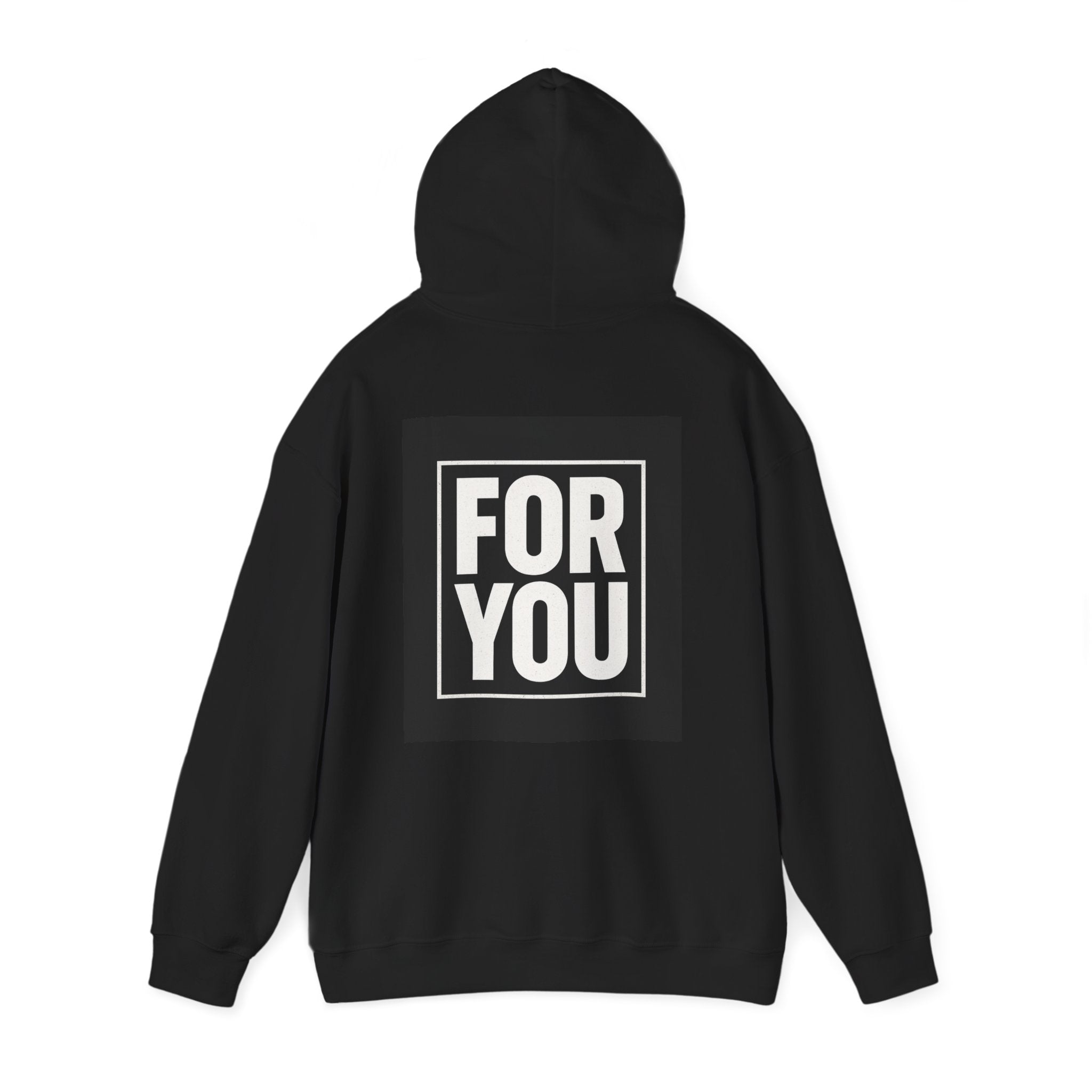 Perfect For You Hoodie — Minimal Black Square Graphic Pullover