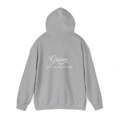 Copy of  "Bride" White Script Hoodie — Bridal Wedding Party Pullover