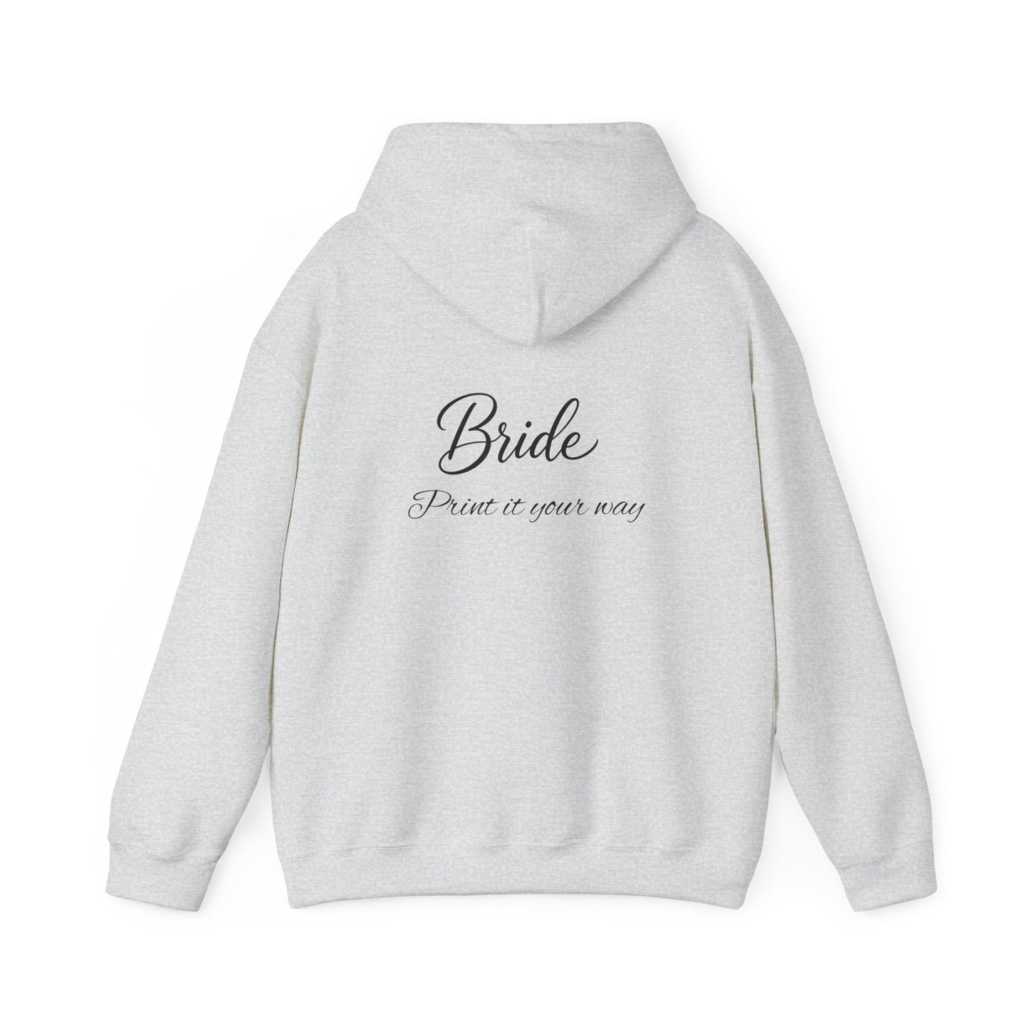 "Bride" Script Hoodie — Bridal Wedding Party Pullover