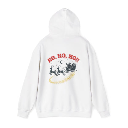 Christmas Hoodie - 'Merry Christmas to Everyone' Front & 'HO, HO, HO!!' Back Holiday Sweatshirt