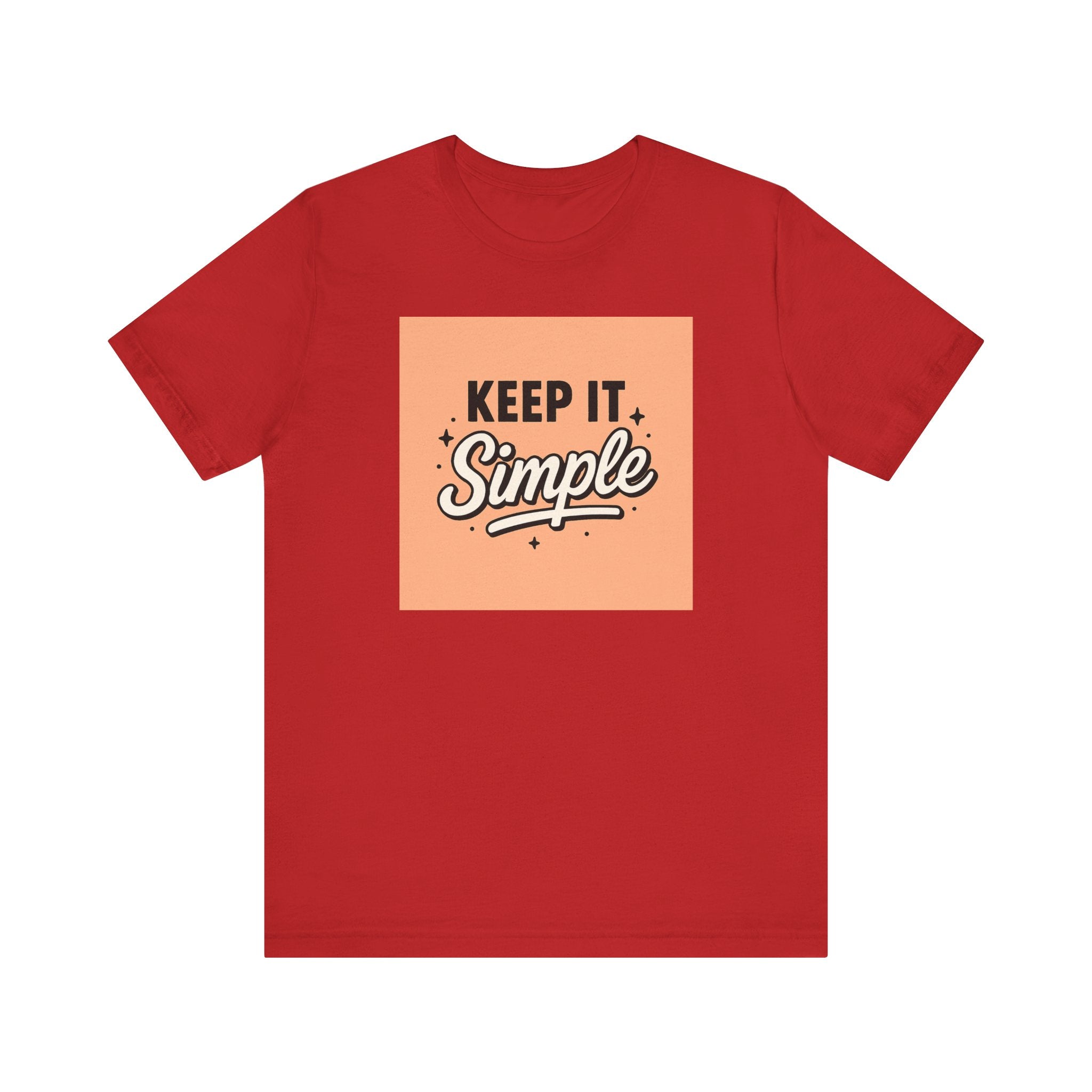 Keep It Simple T-Shirt — Minimalist Retro Graphic Tee