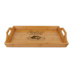 Engraved Bamboo Serving Tray - Personalized Family Home Decor