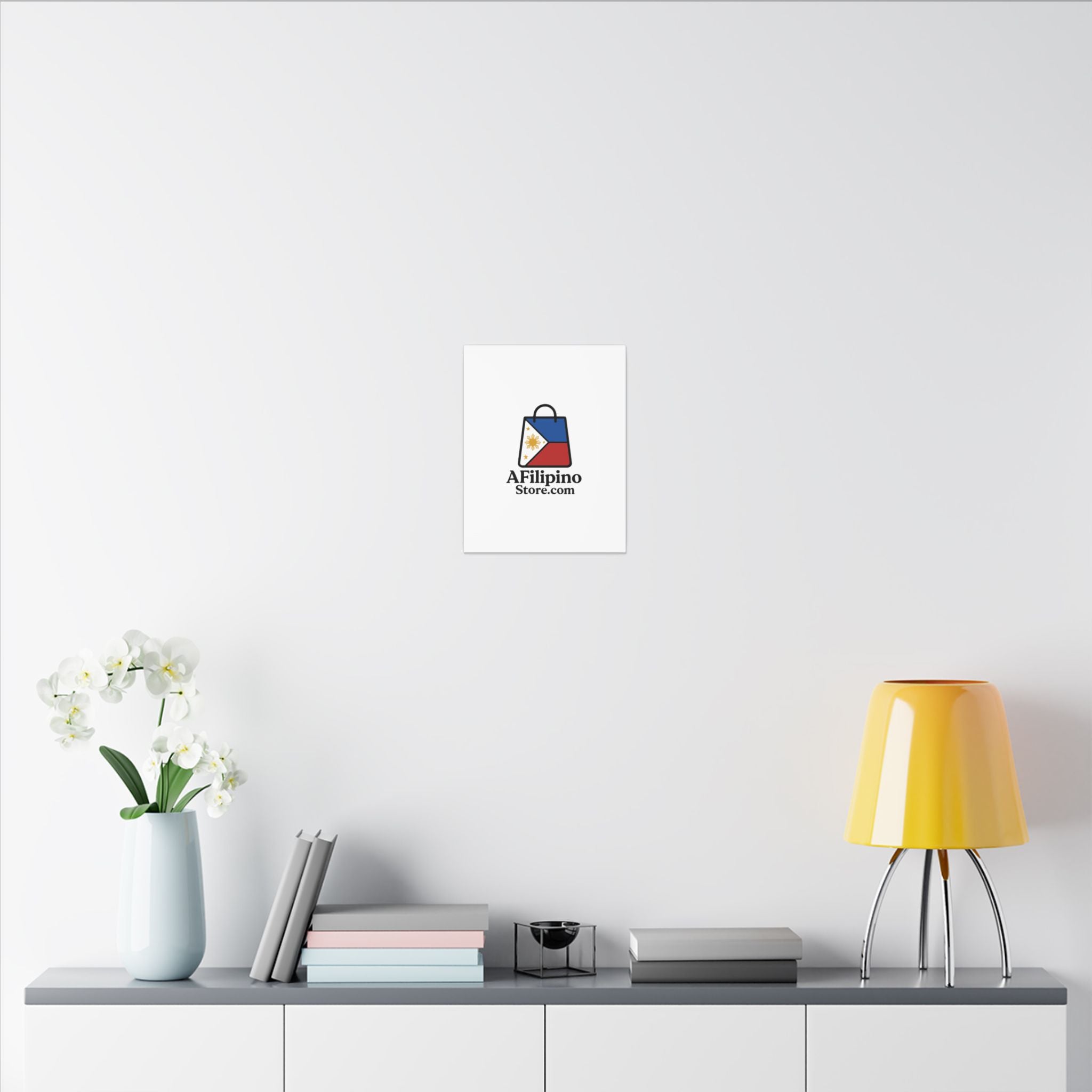 Filipino Flag Tote Logo Canvas Print — AFilipinoStore.com Matte Stretched Wall Art
